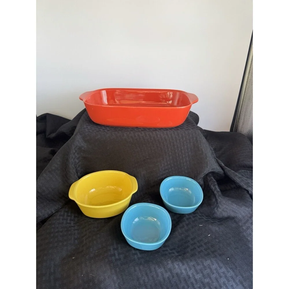 Set Of 4 CW Baking Dishes By Corningwear